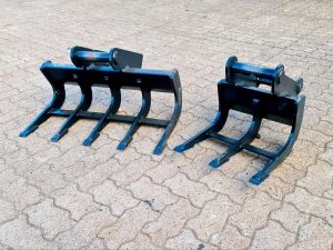 40 - 80cm Roderechen / Wurzelrechen / Dreizahn für MS03 1,8-3t