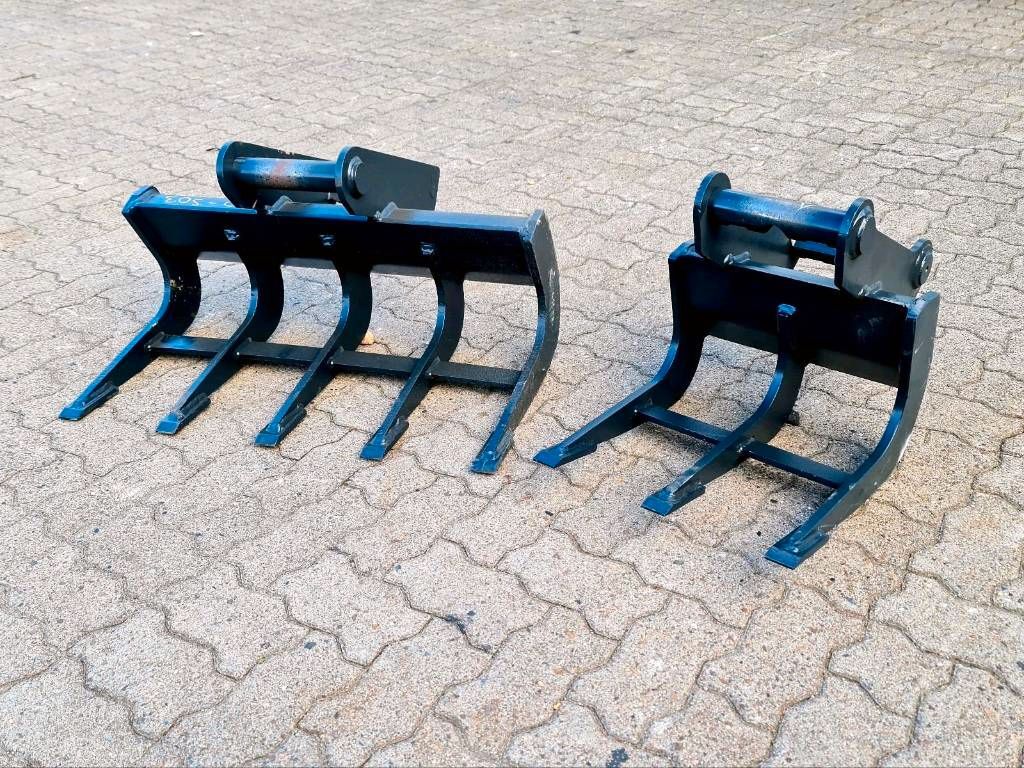 40 - 80cm Roderechen / Wurzelrechen / Dreizahn für MS03 1,8-3t