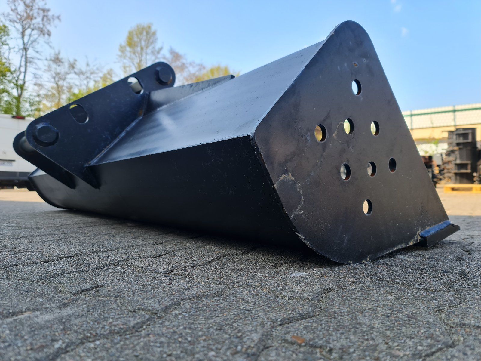 200cm starr Grabenräumlöffel Planierschaufel für MS08 – Bild 5