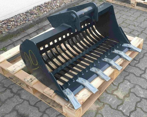 90cm Siebschaufel Sieblöffel Gitter MS03 MS03 SYMLOCK 2-4t – Bild 2