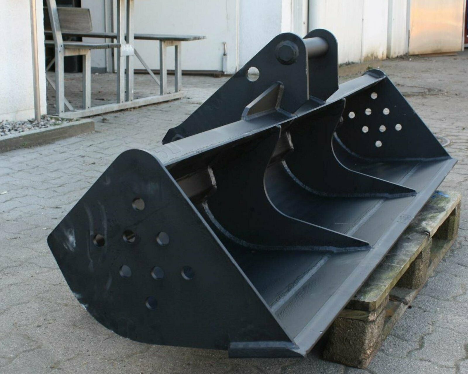 200cm starr Grabenräumlöffel Planierschaufel für MS08 – Bild 3